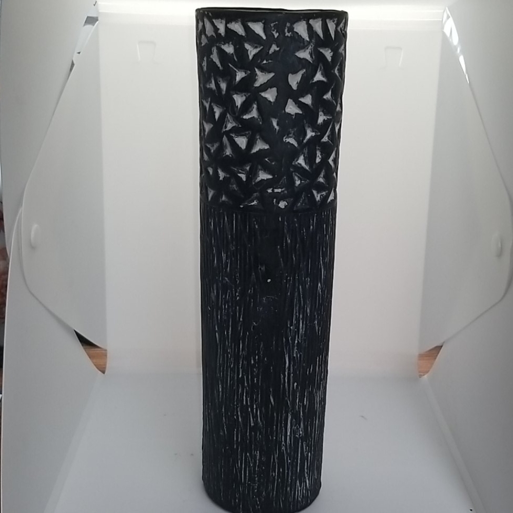 Sgraffito Style Art Pottery Vase